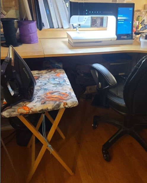 PATTERN for TV Tray Table Cover & pad ~ turn your portable wood TV table into a mini ironing board!