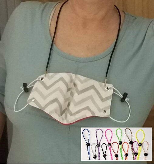 Alligator Lanyard - for adult bib or mask