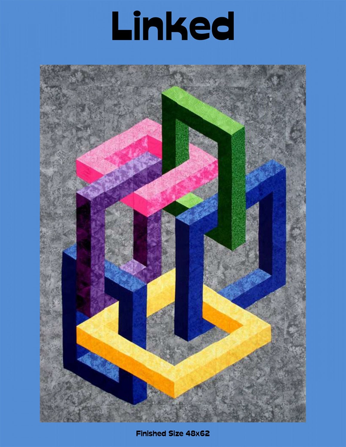 Linked Quilt Pattern - EASY Beginner Project - 3D Quilt