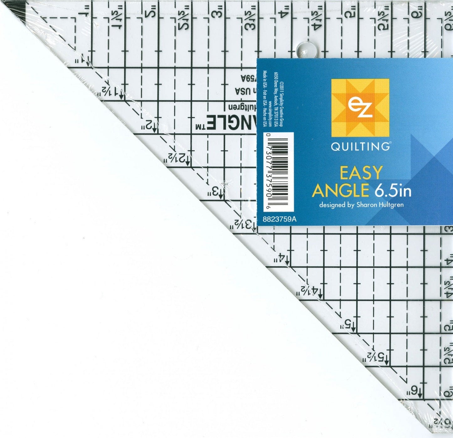Easy Angle Triangle Ruler Tool 6-1/2in
