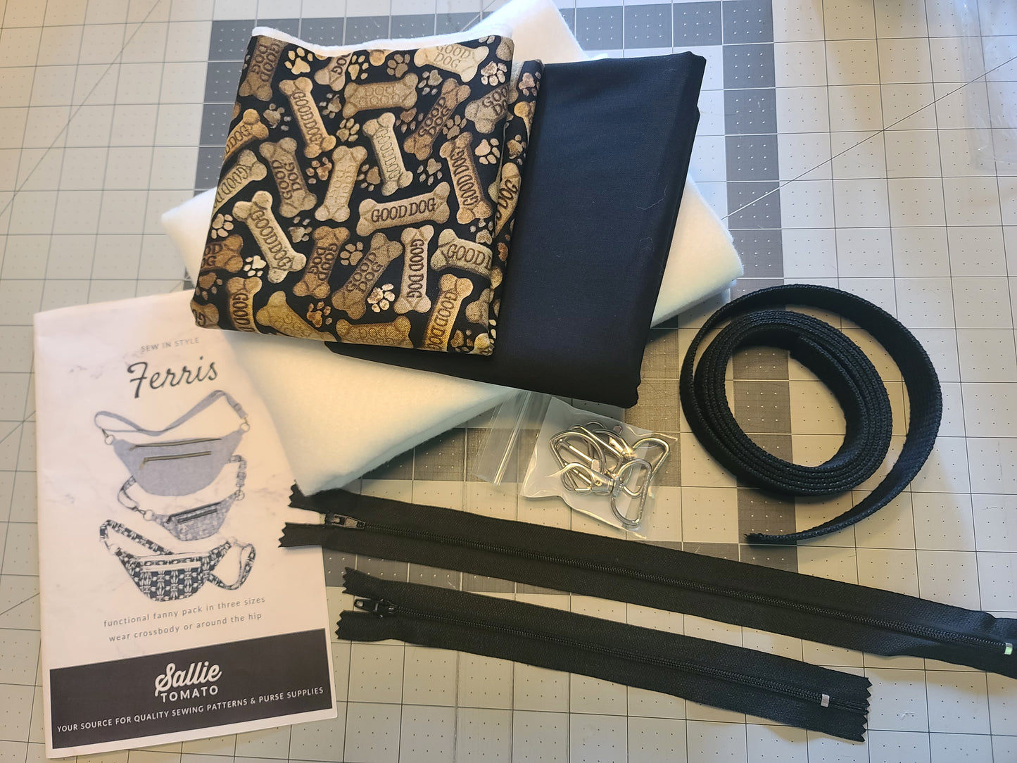 FERRIS FANNIE PACK KIT [medium] - Regular sewing machine and beginner friendly!