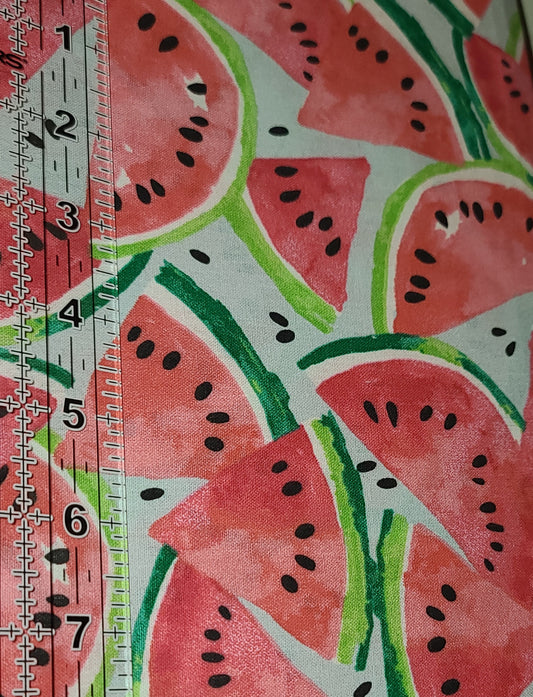 WATERMELON! cotton novelty fabric Multiple quantities will ship as one continuous cut.