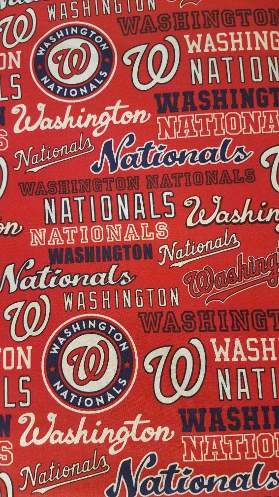 WASHINGTON NATIONALS Team Print - 100% Cotton fabric