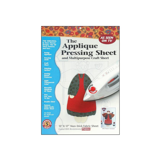 Pressing Sheet No-stick 13"x17" - for Appliqué, Crafts, Painting, Cricut projects, protect your iron and mat
