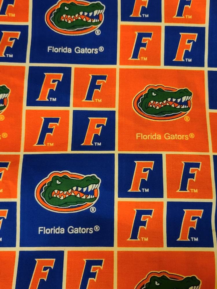 UF FLORIDA GATORS team print 100% Cotton fabric - University of Florida