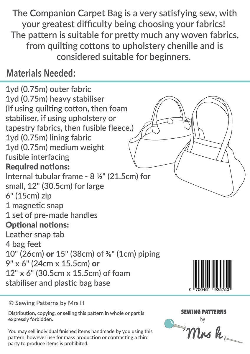 Companion clearance carpet bag